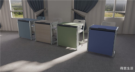 學(xué)習(xí)休息兩用輔導(dǎo)班課桌椅,課桌三步輕松變床